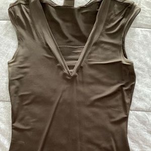 INC Black Silk sleeveless top